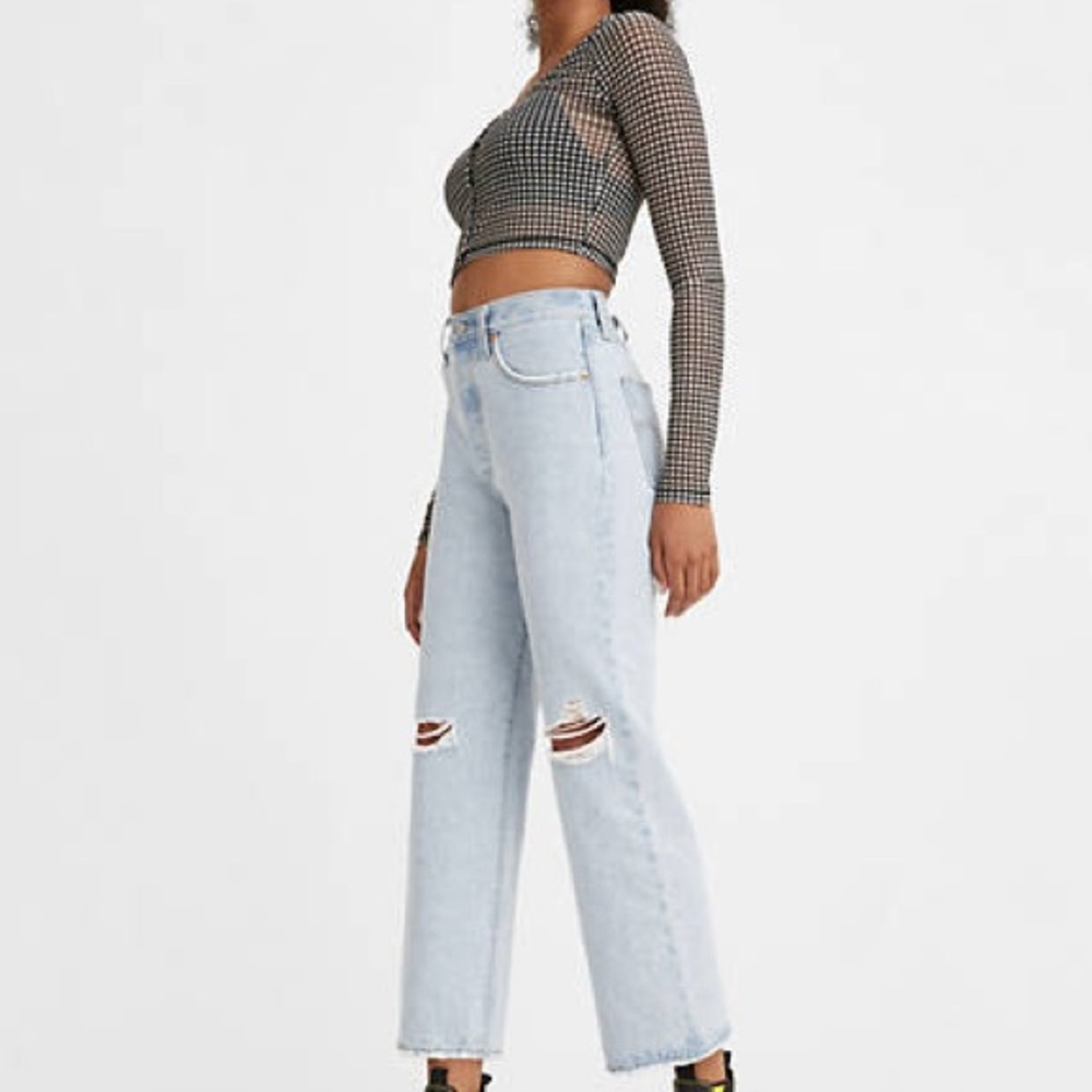 Levi's Ribcage Straight Ankle Jeans in Ojai Up 30W x 27L NWT